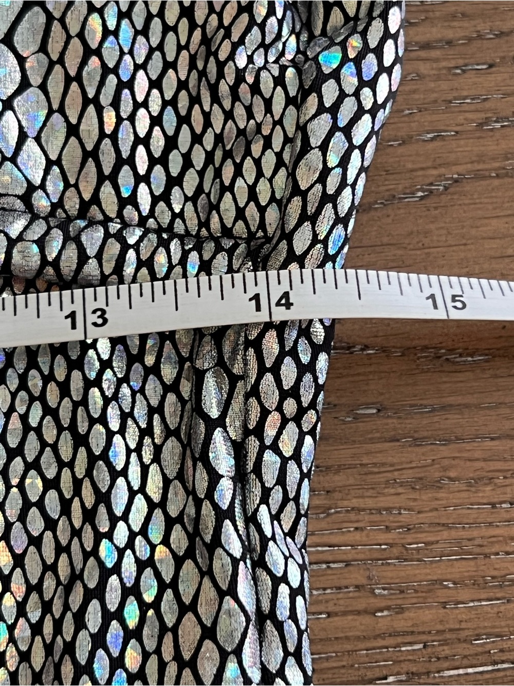 Holographic Monokini Snake Print One Piece Swimsuit Black Trim Size Large - Picture 9 of 10